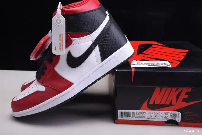Reps TB WMNS Air Jordan OG Snake CD0461-601 1 High Satin 0608
